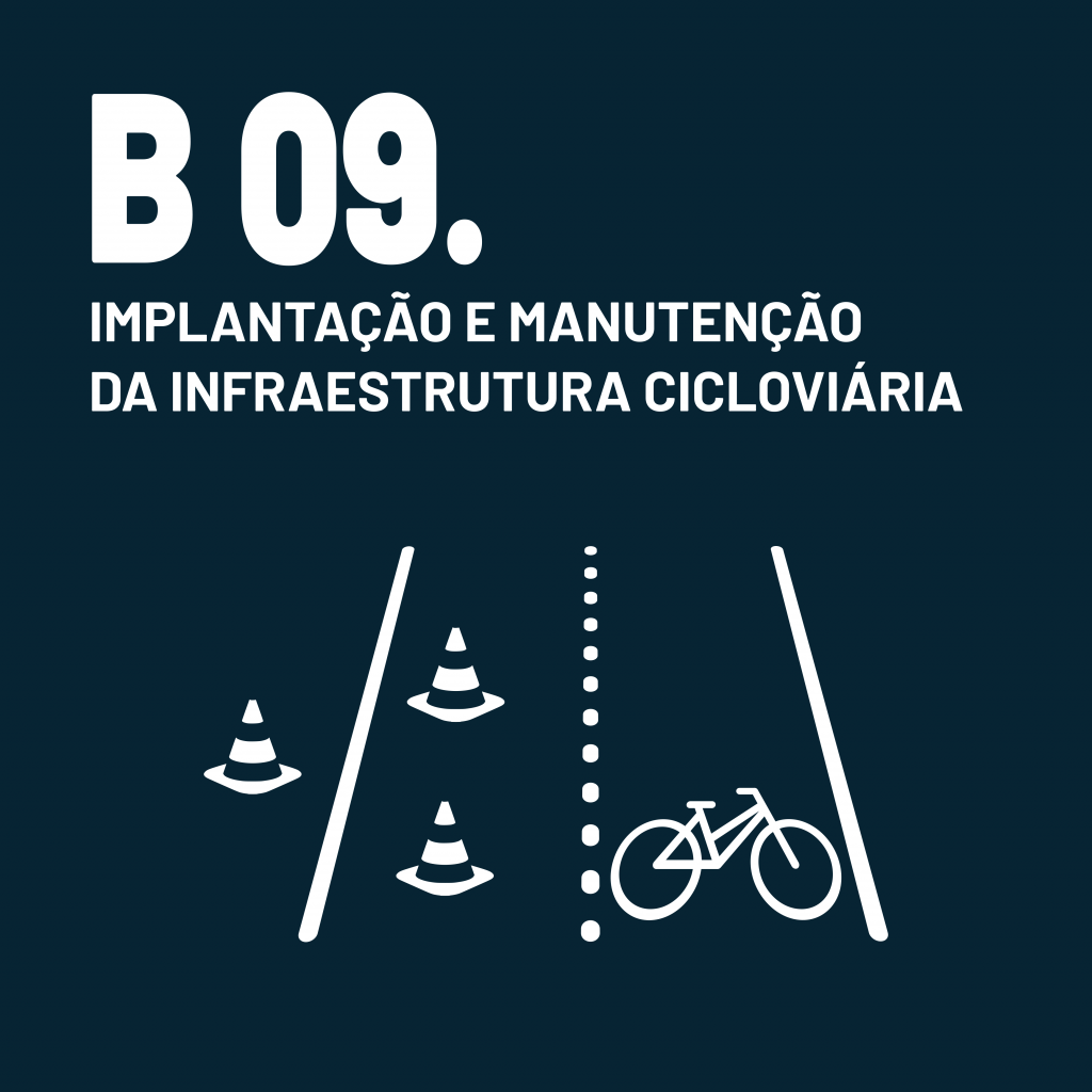 B 09. Implantação e Manutenção da Infraestrutura Cicloviária