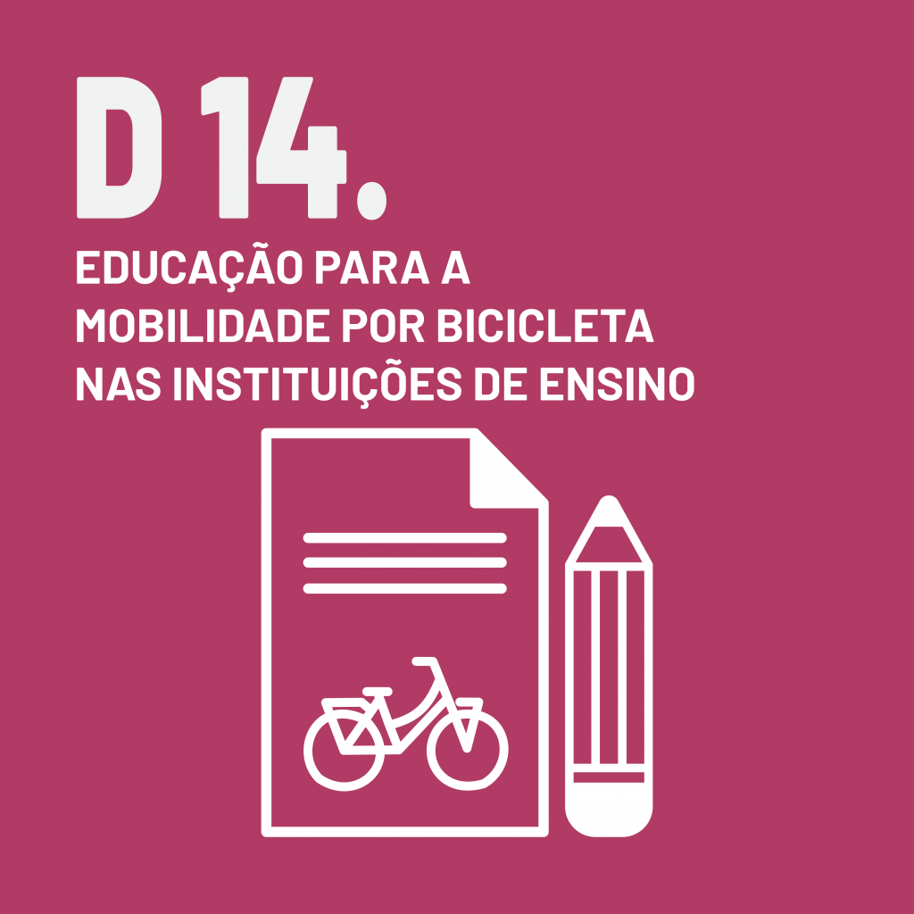 D 14. Educação para a Mobilidade por Bicicleta nas Instituições de Ensino